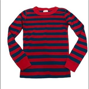 Hanna Andersson Striped Long Sleeve T-shirt Tee Top Size 120